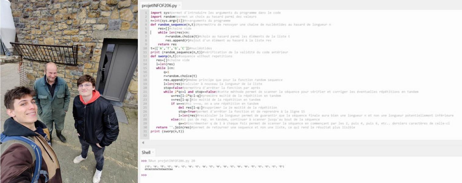 Here you can see the code and the farm